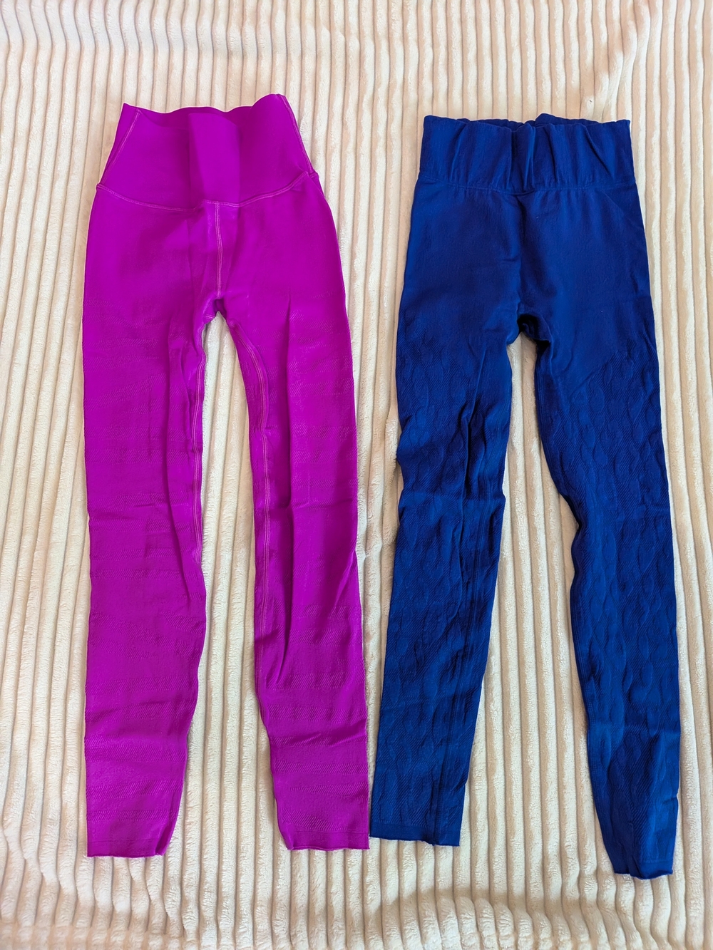 Fabletics XXS High-Waist leggings in Magenta and purple